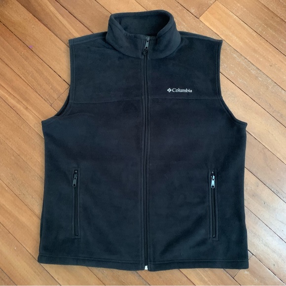 Columbia Full Zip Fleece Vest Black - Picture 3 of 10